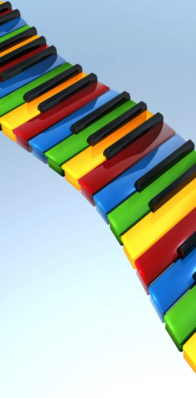 colorful piano keys