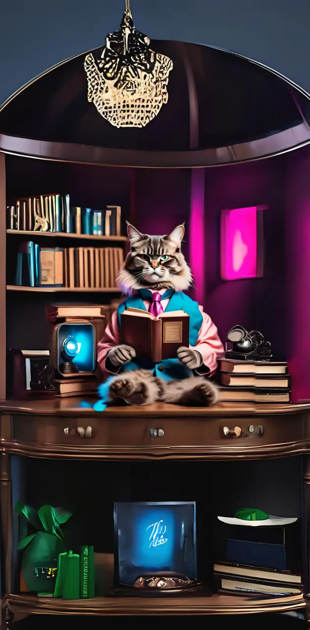 Gato profesor 