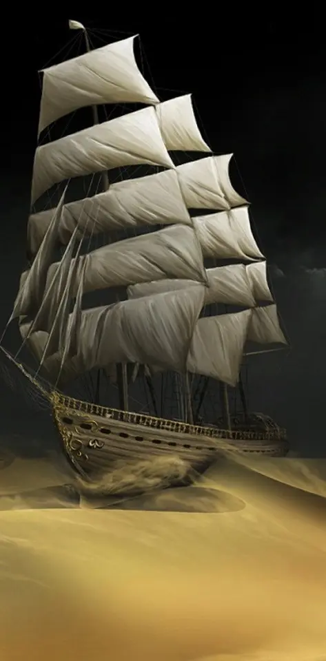 Ship in Desert
