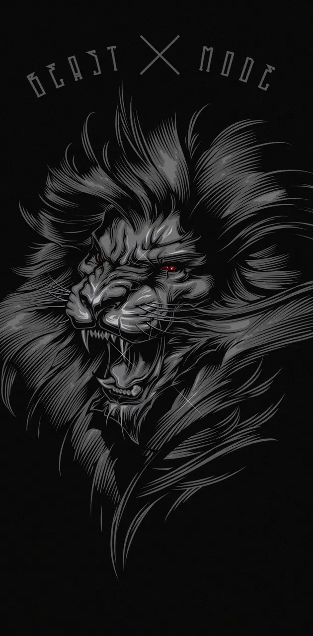 lion artwork wallpaper