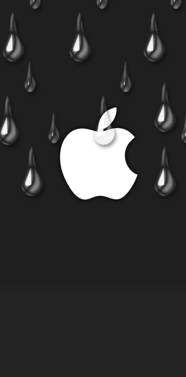 Rain drop apple logo