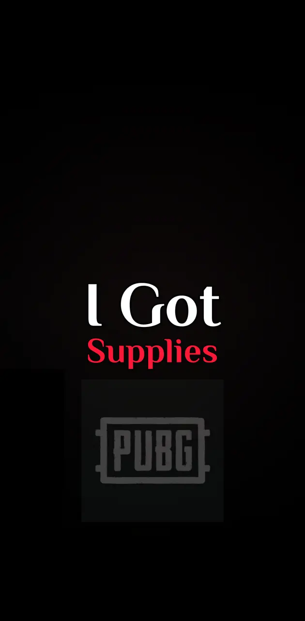 I got supplies