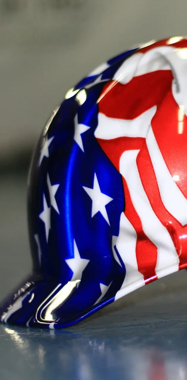American flag helmet