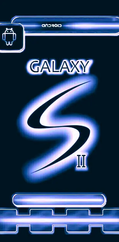 Black Blue Galaxy S2