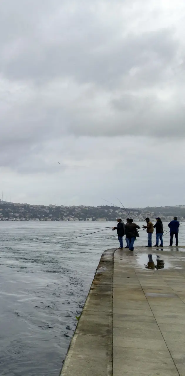 Istanbul fishermen