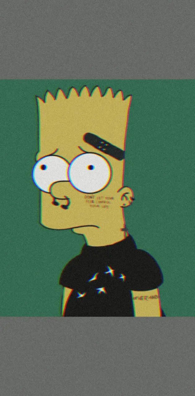 Download Bart Simpsons Sad Clouds Wallpaper