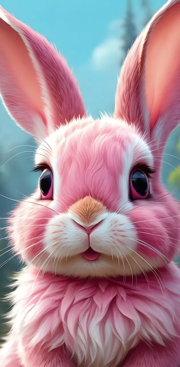 cute pink bunny
