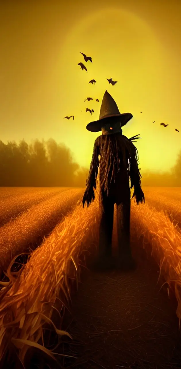 Scarecrow in the corn