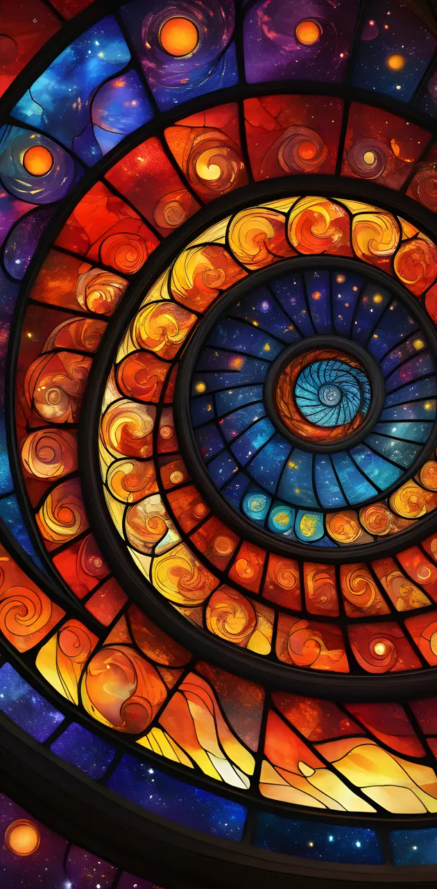 Swirling Stained Glass