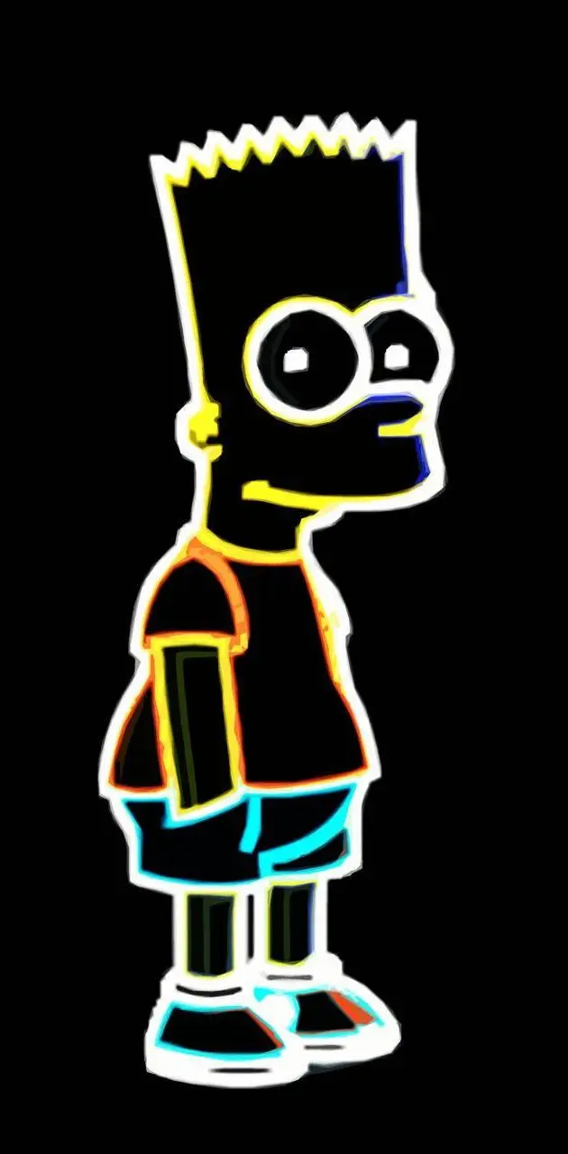 Bart Simpson neon 