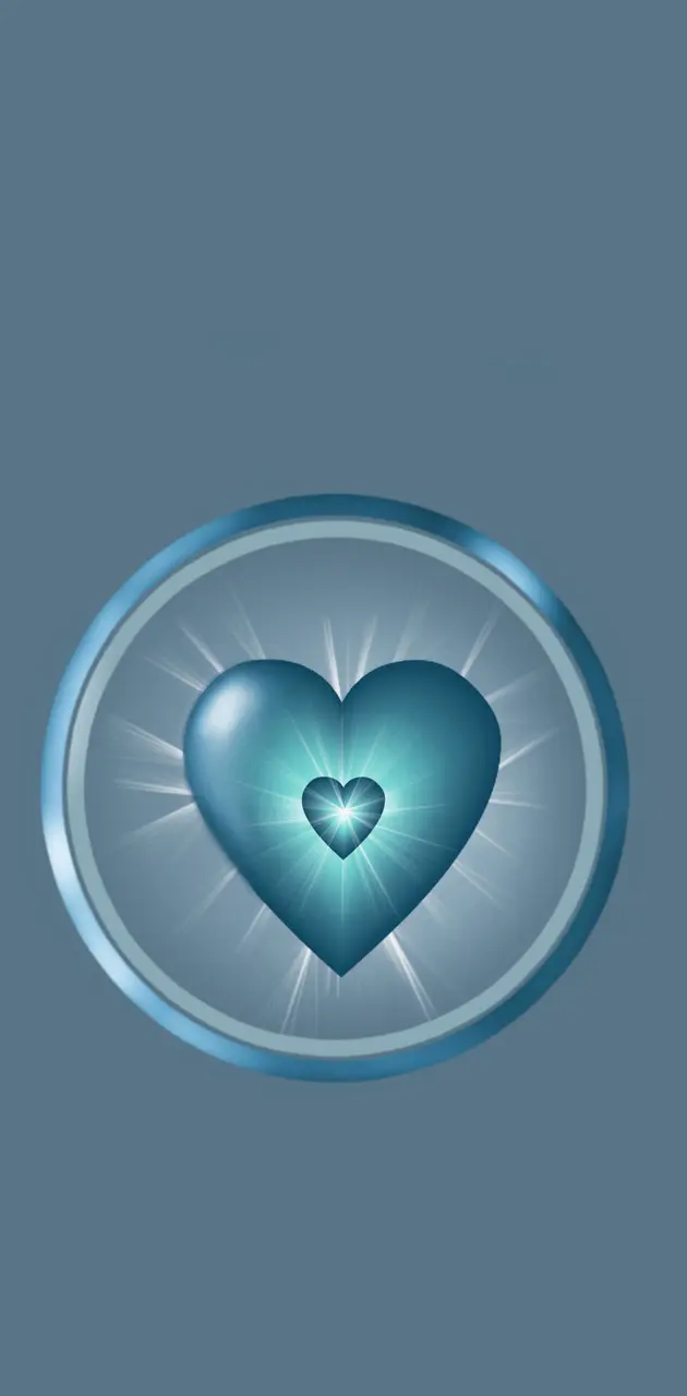 Shining Blue Heart