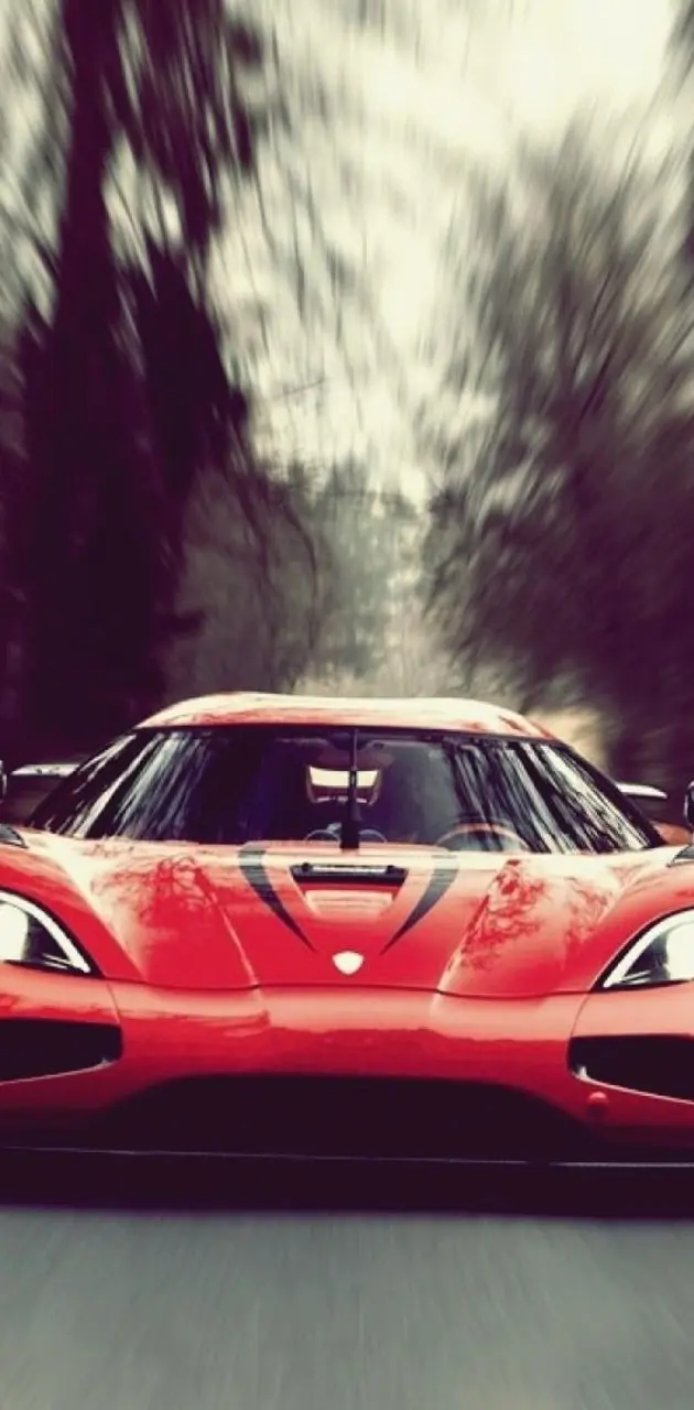 Red Koenigsegg Front