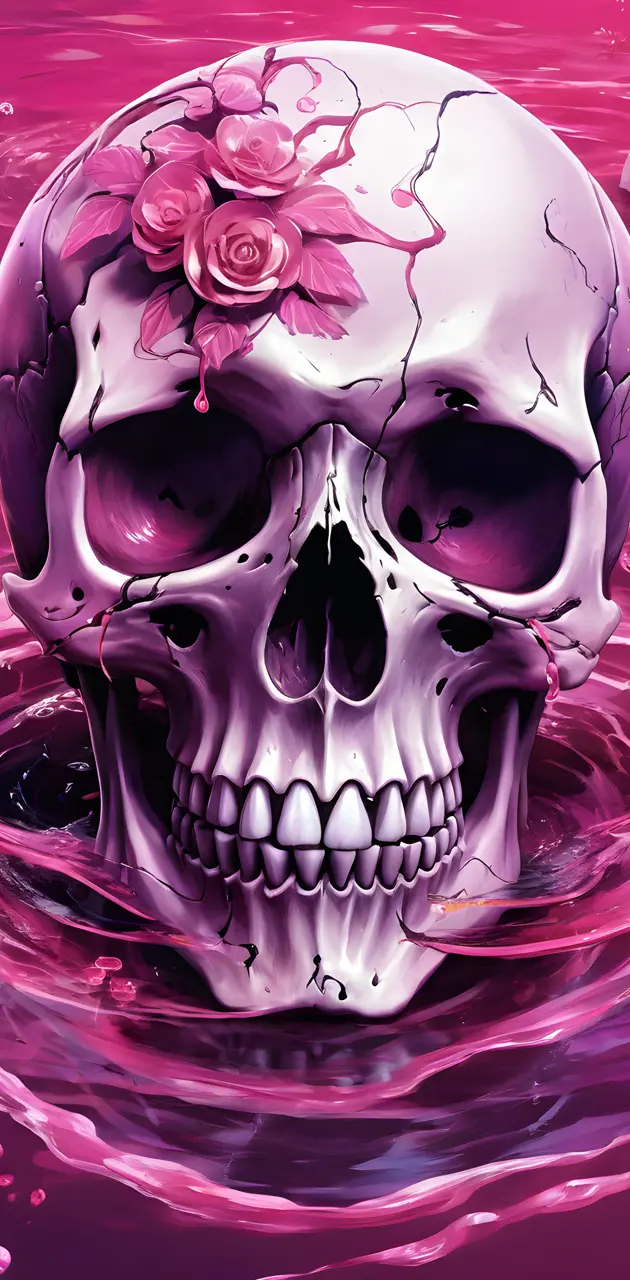 pink mystery skull