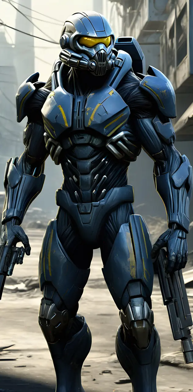 crysis nanosuit fused with fallout power armor
