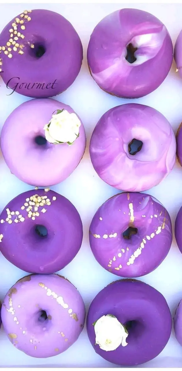 Purple donuts