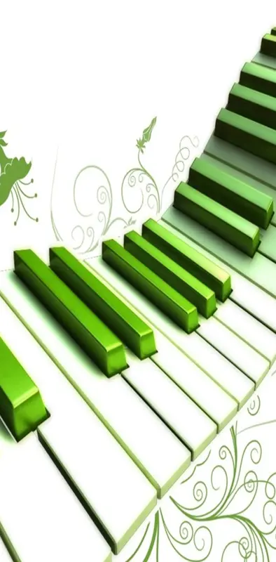 Green Piano Design