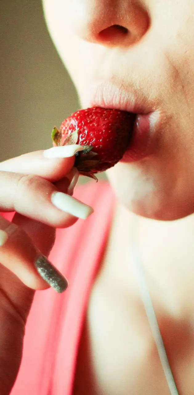 Eating Strawberry