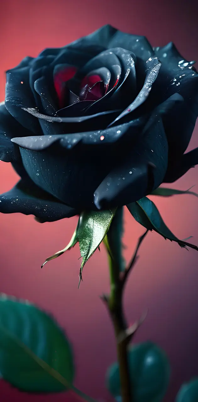 a close up of a black rose 🌹
