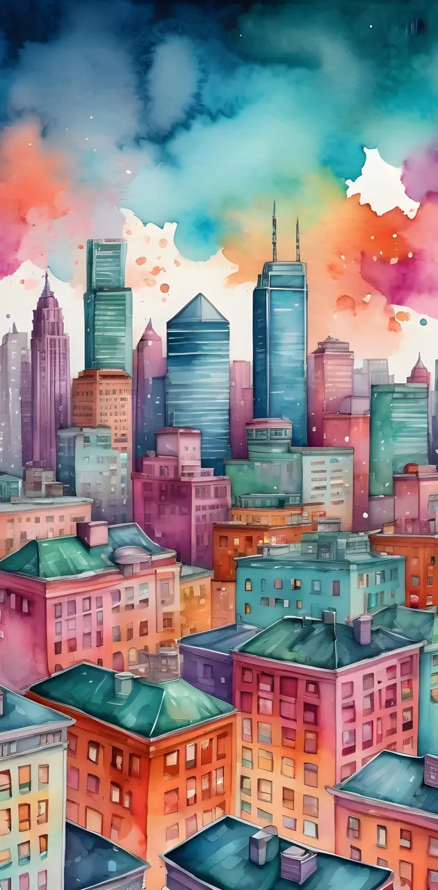 watercolor City