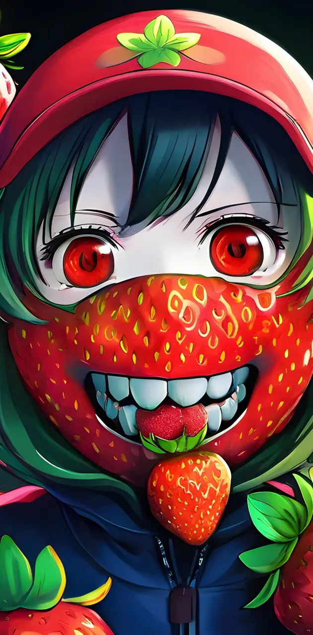 scary strawberry