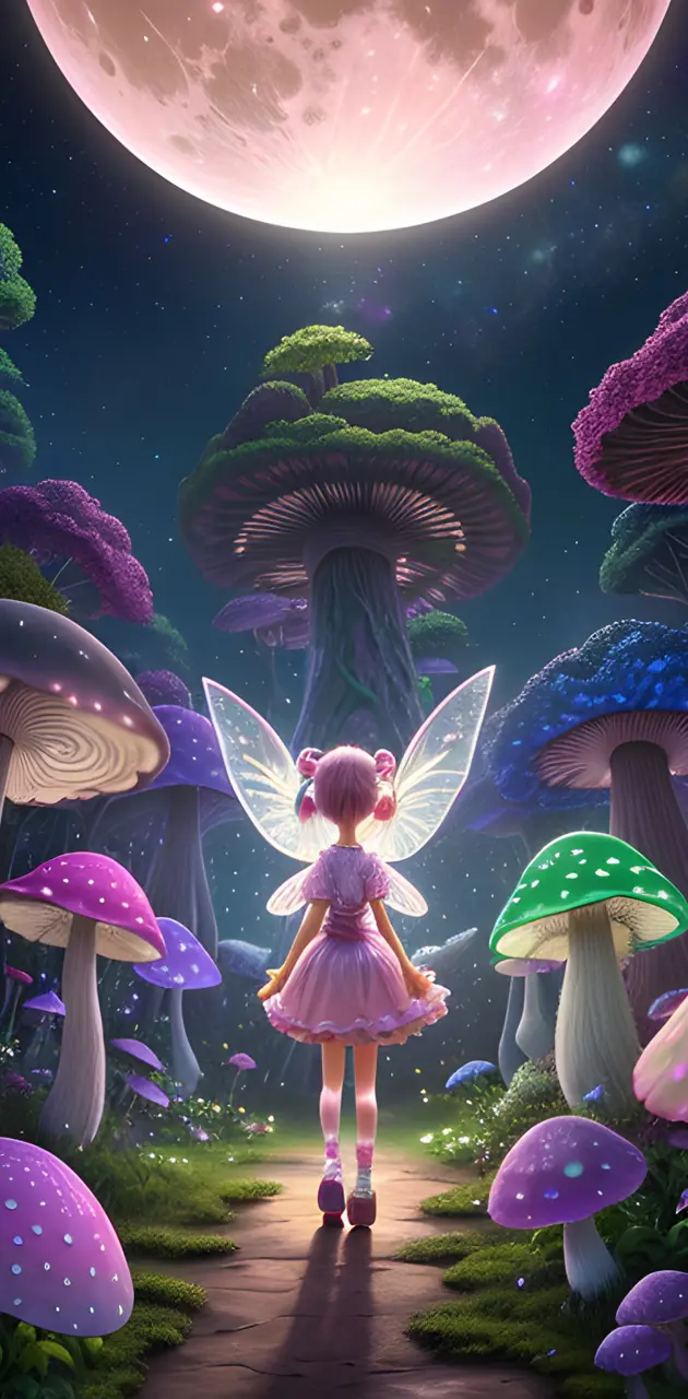 fantasy fairy mushroom