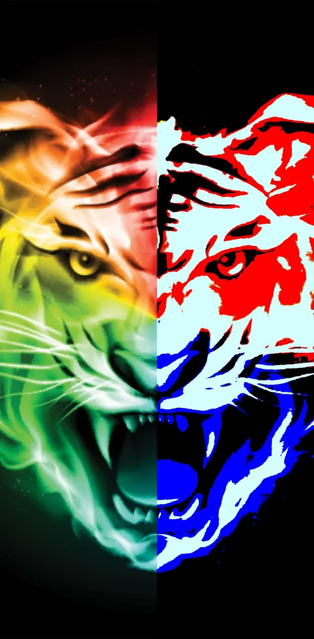 Colorful/Police Tiger
