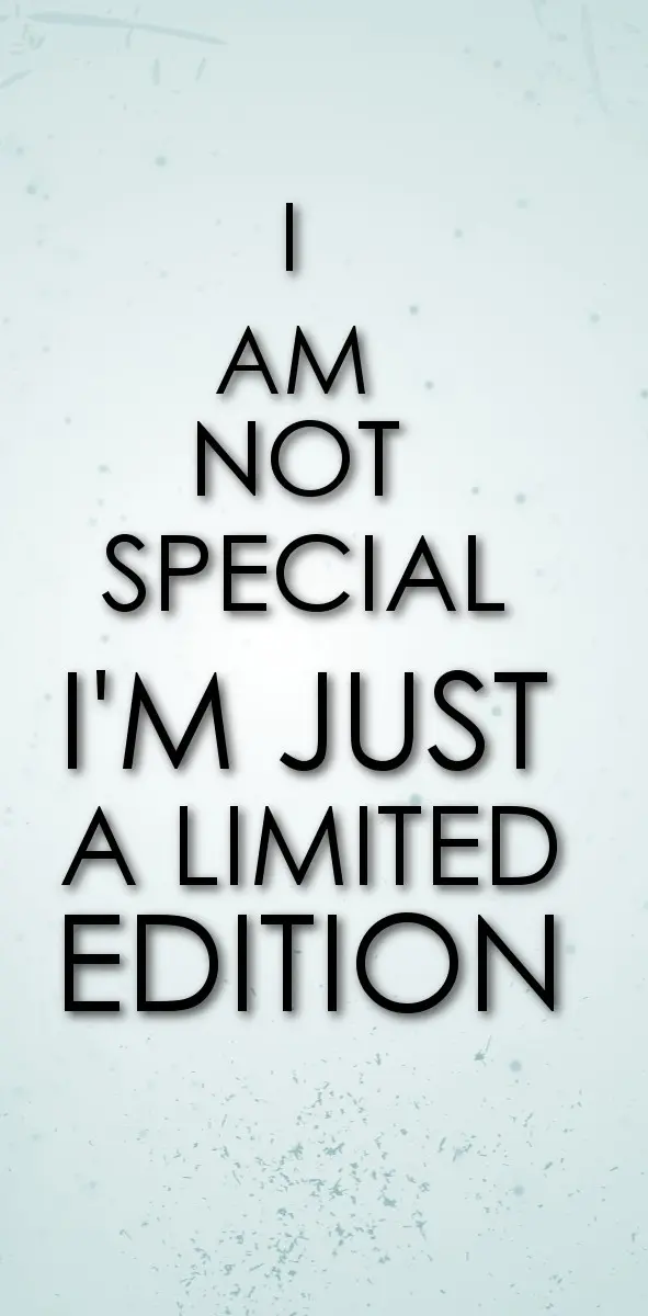 I Am Not Special