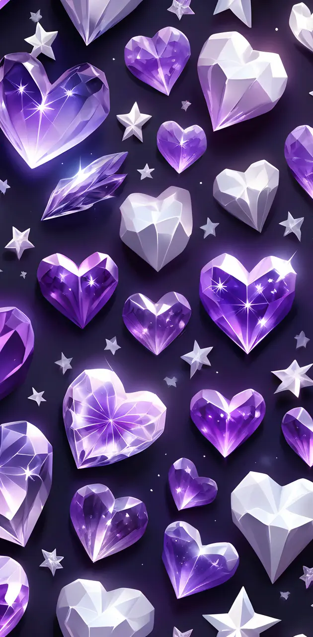 crystal hearts