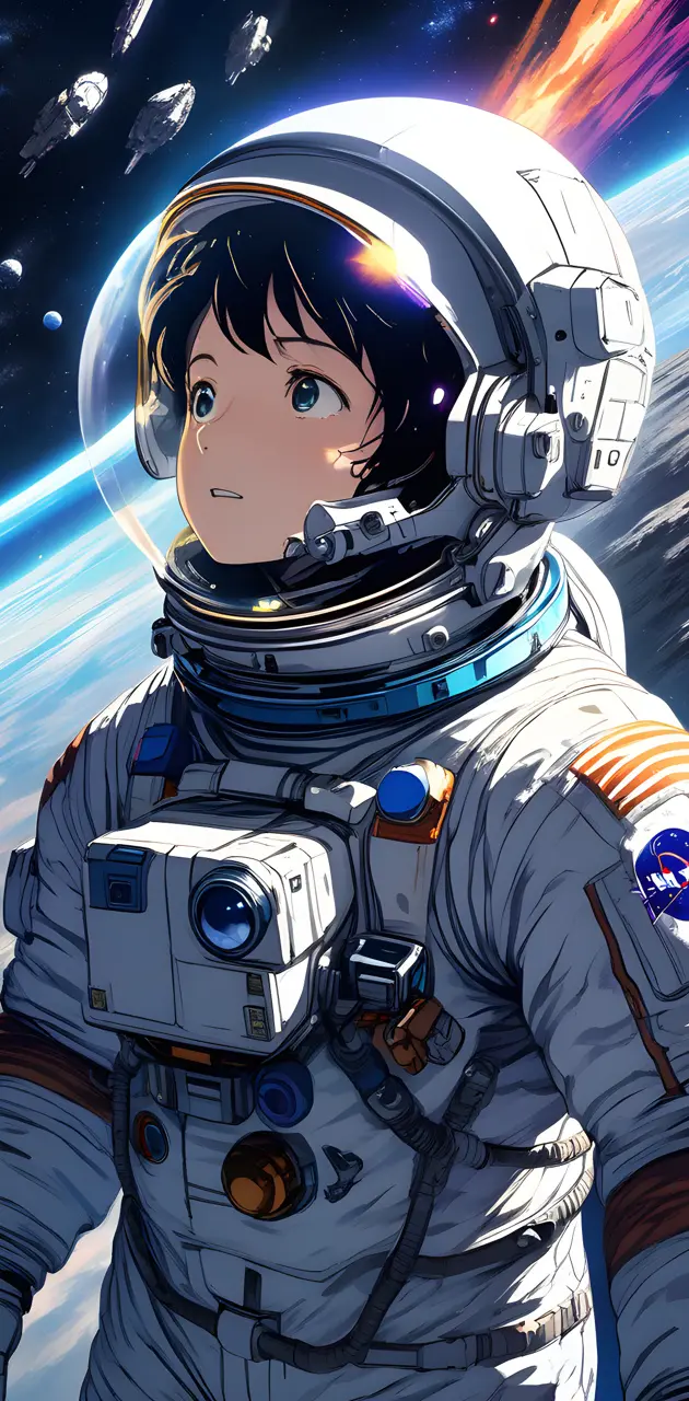 a person in space suit