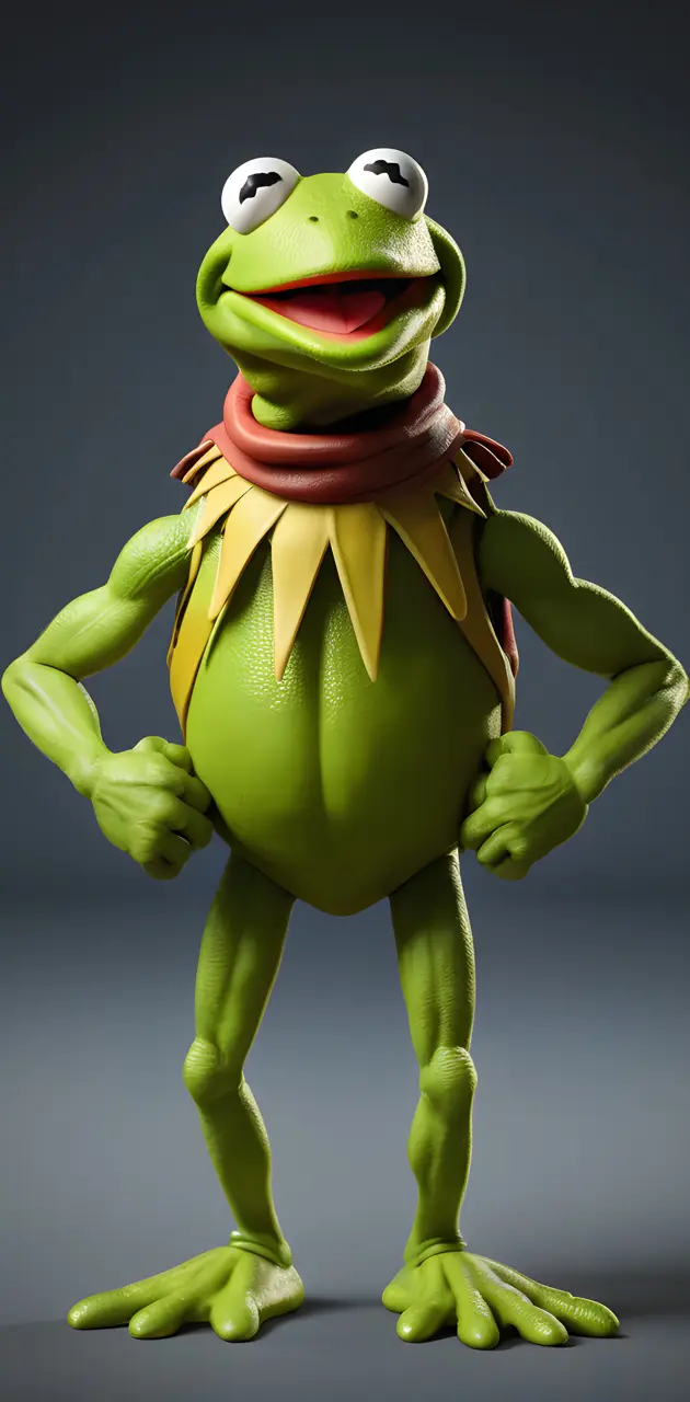 kermits been to the gym!!