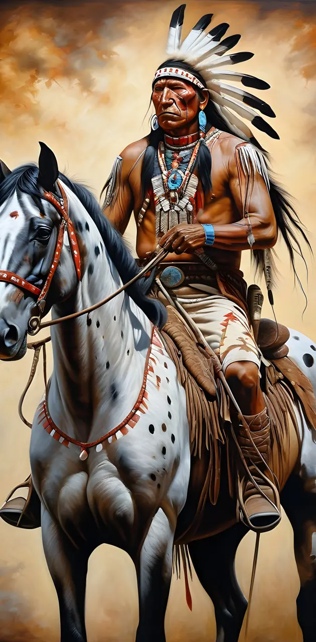 Indian on horseback