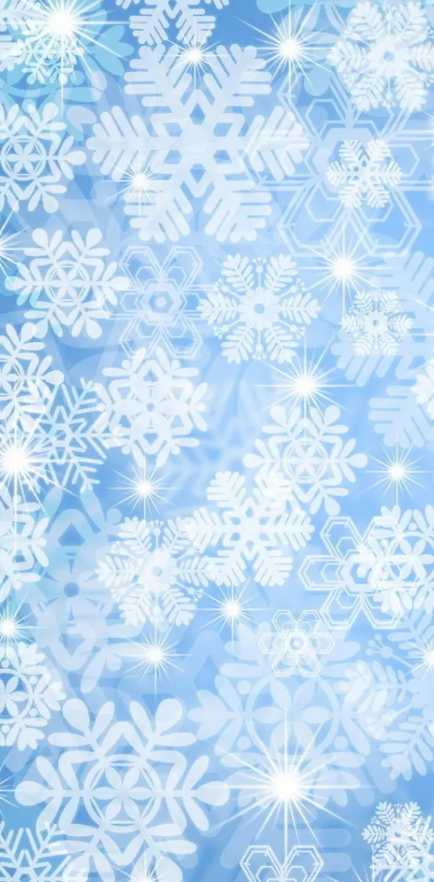 Snowflakes in Blue