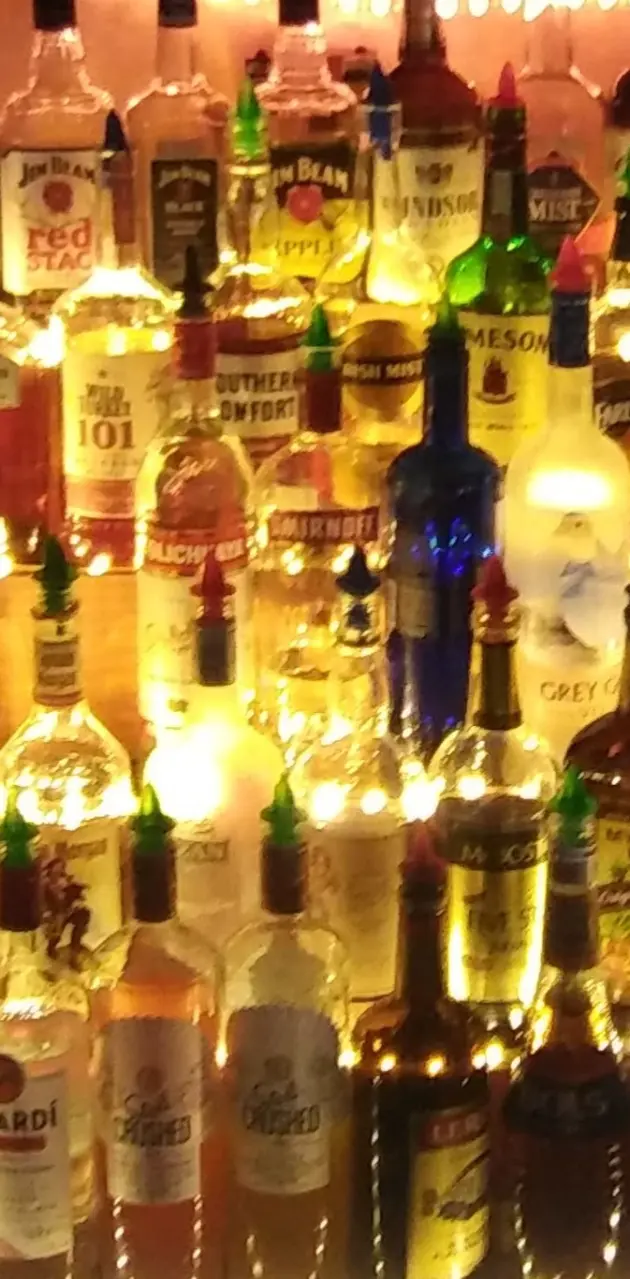 Bottles illuminate