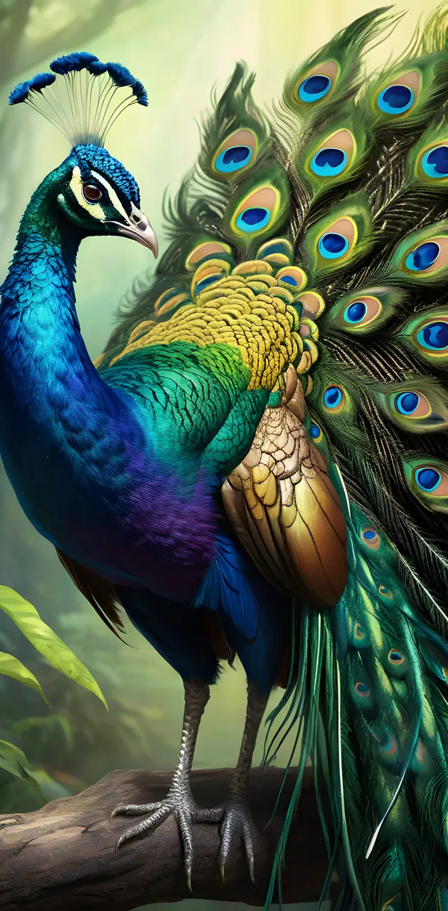 elegant peacock