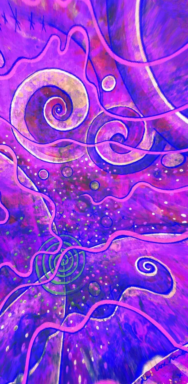Purple Spiral Cosmos