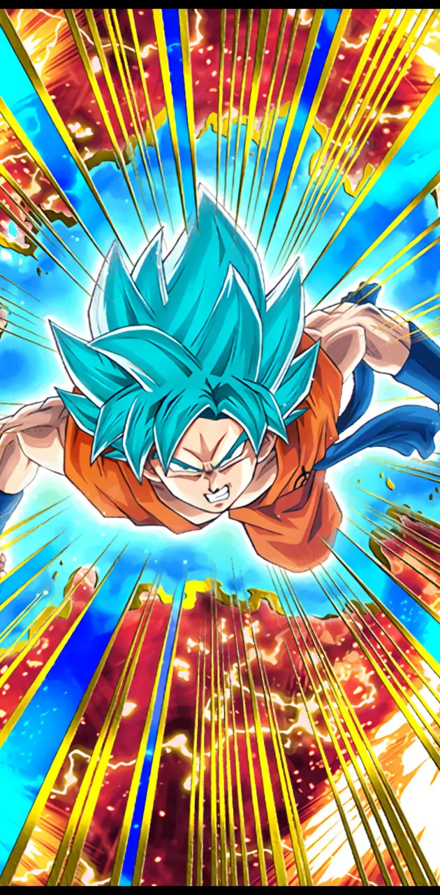 Goku blue power