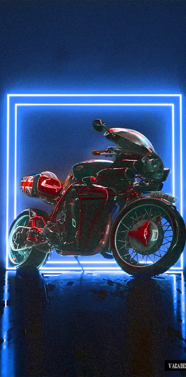 Neon Motorcycle