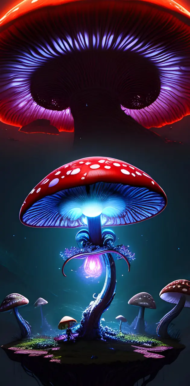 Mushroom light fairies