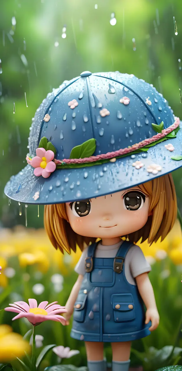 a doll wearing a hat