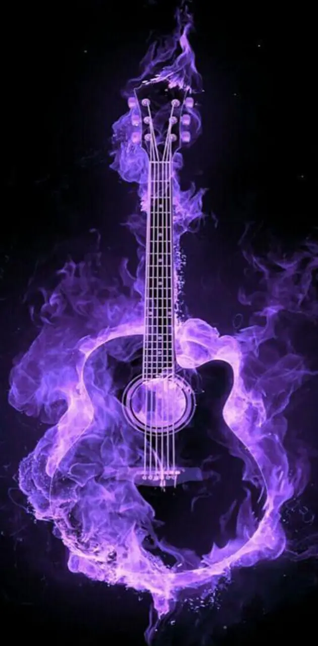 Fire guitar