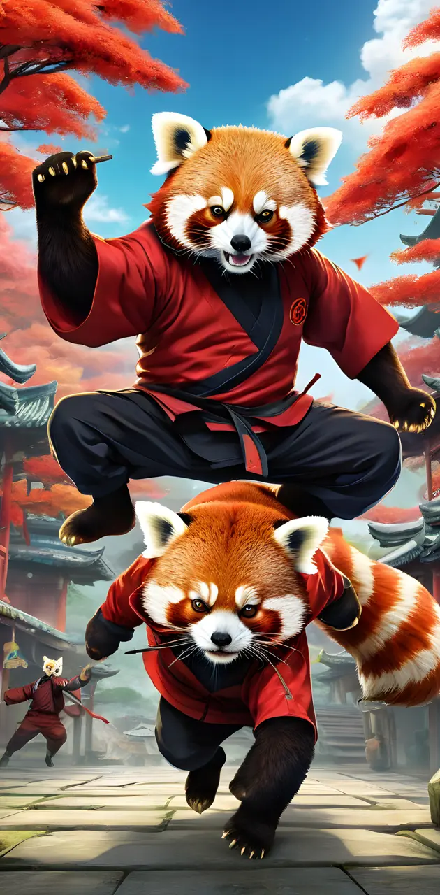 Kung-fu red Pandas.