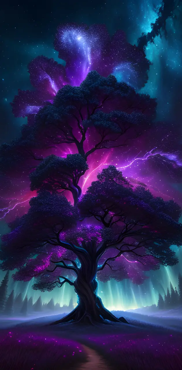 lightening strike tree
