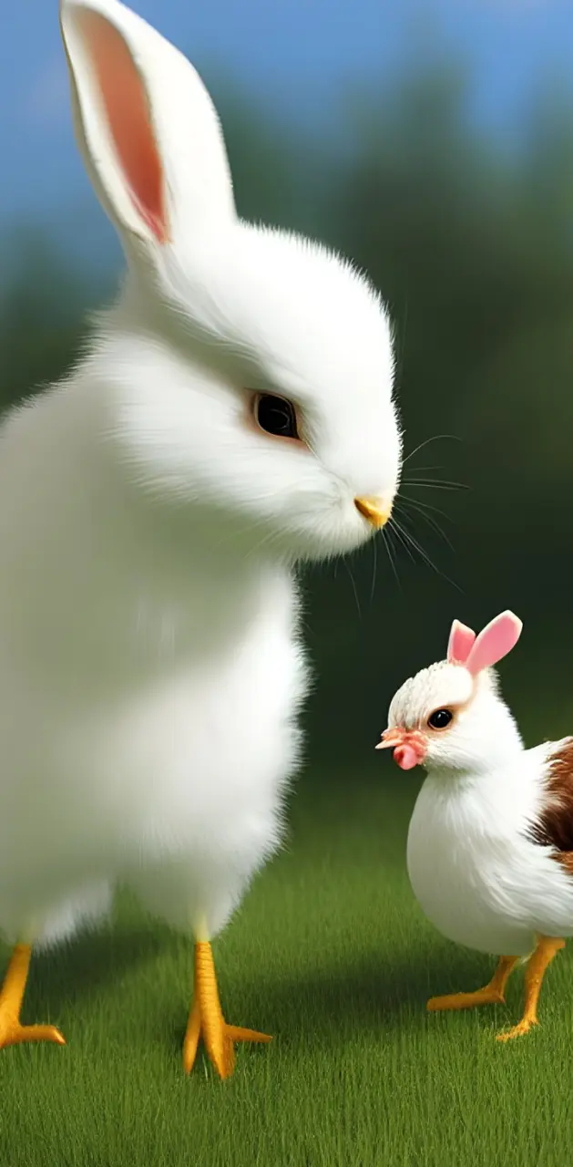 Chicken rabbit hibrid 