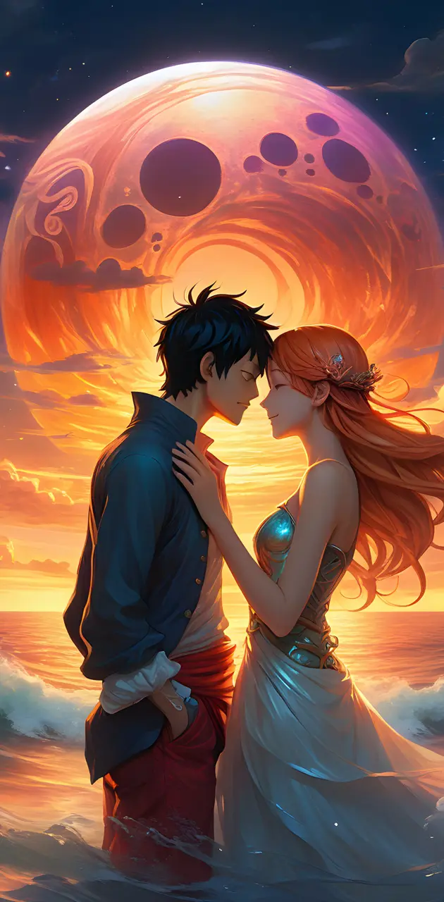 Luffy and nami