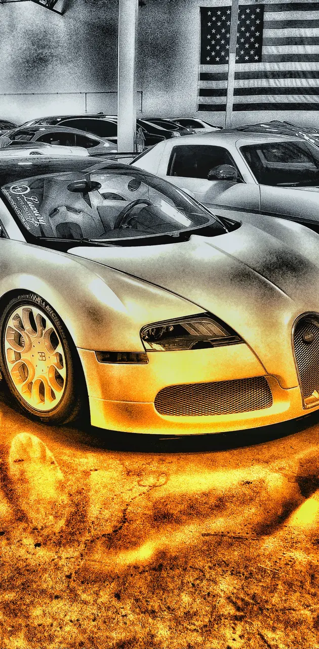 bugatti veyron gold wallpaper