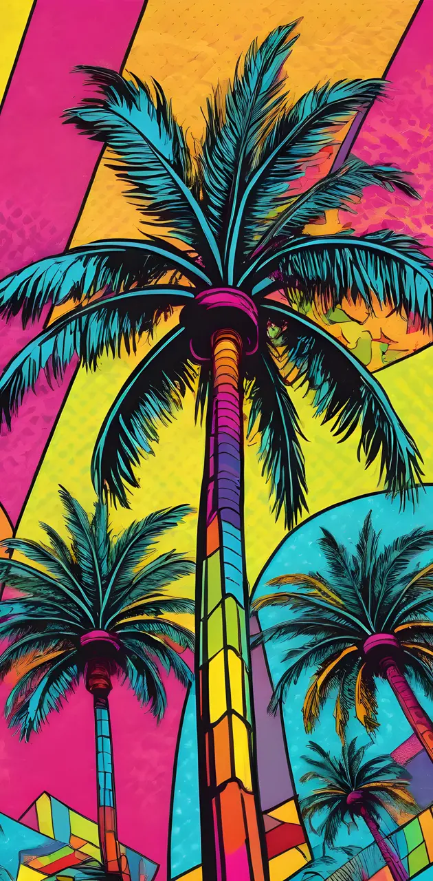 Pop Art Palm Tree