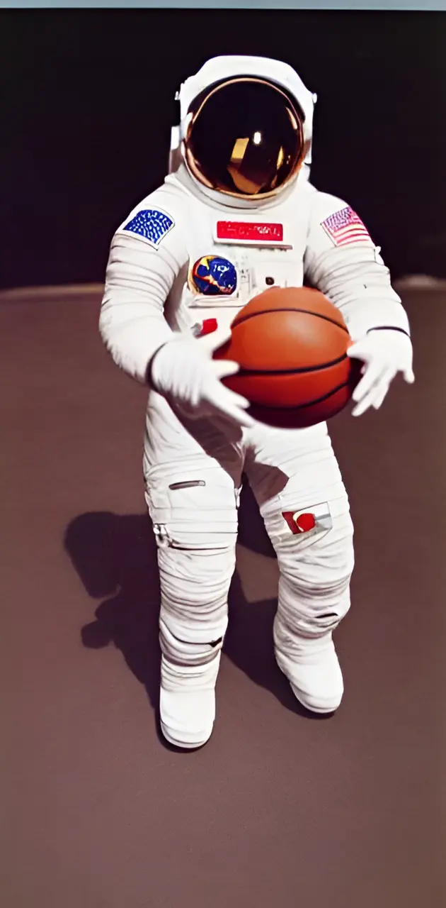 Astronaut with a ball
