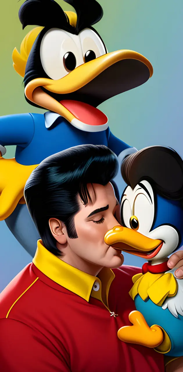 AI elvis kiss Donald