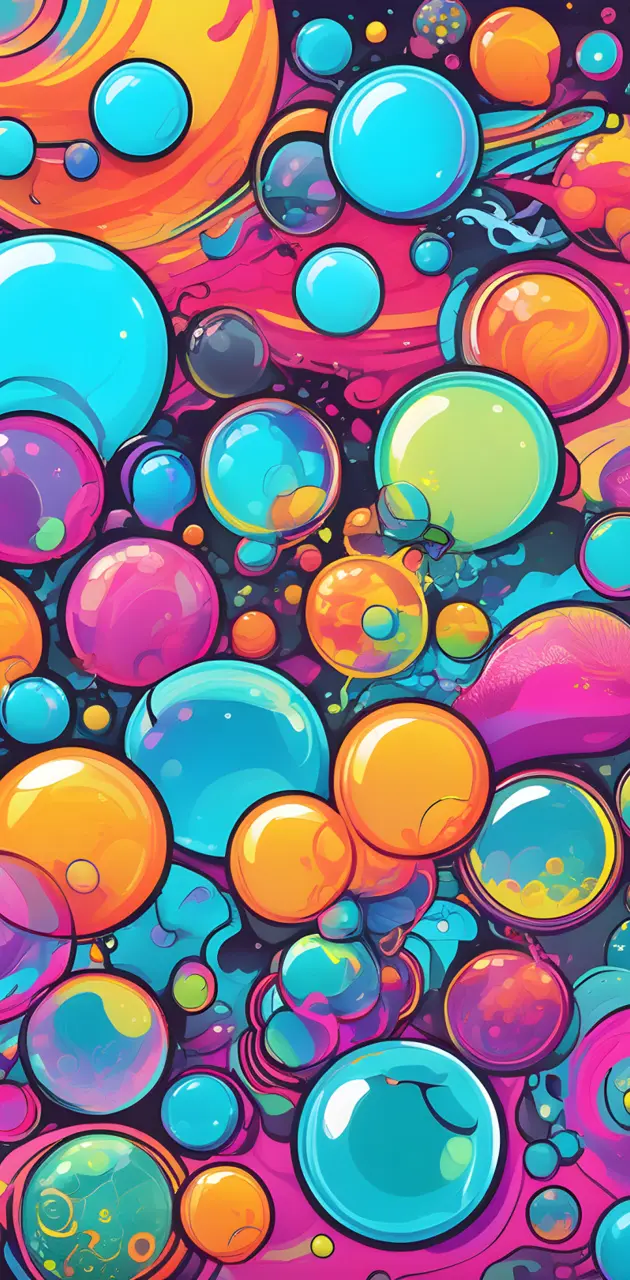 pop art bubbles