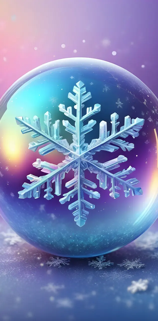 Glass snowflake